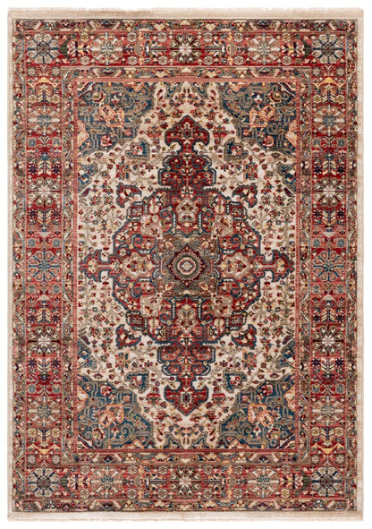 Safavieh - Kashan 305B Ivory Blue - 11" X 15" - KSN305B-1115 view 1