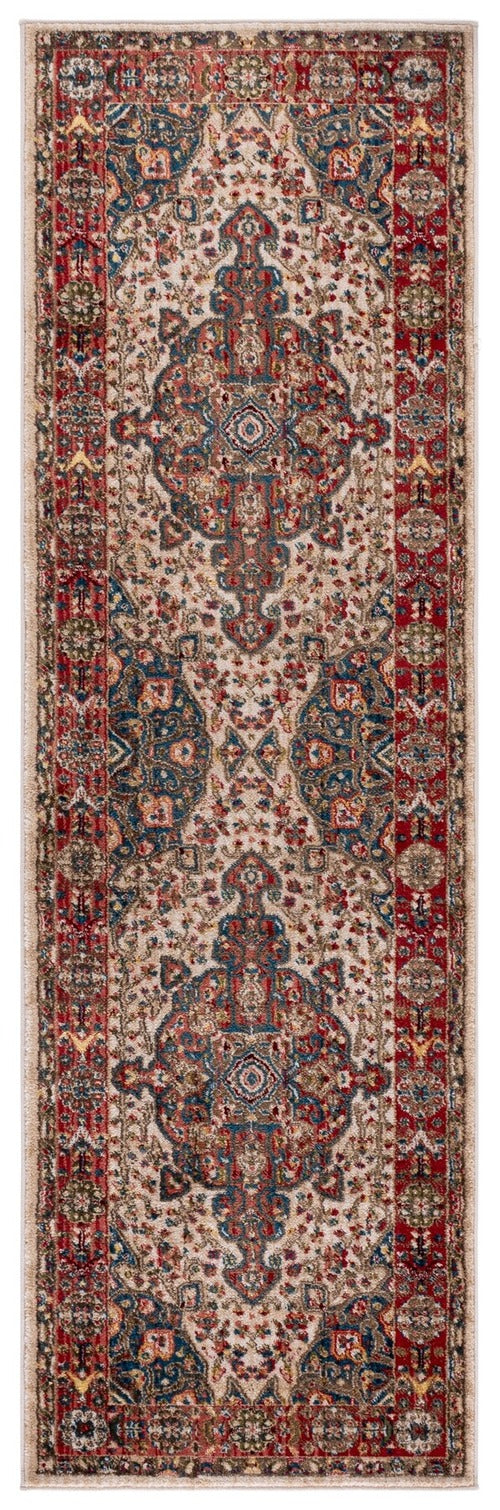 Safavieh - Kashan 305B Ivory Blue - 2.6" X 12" - KSN305B-212 view 1