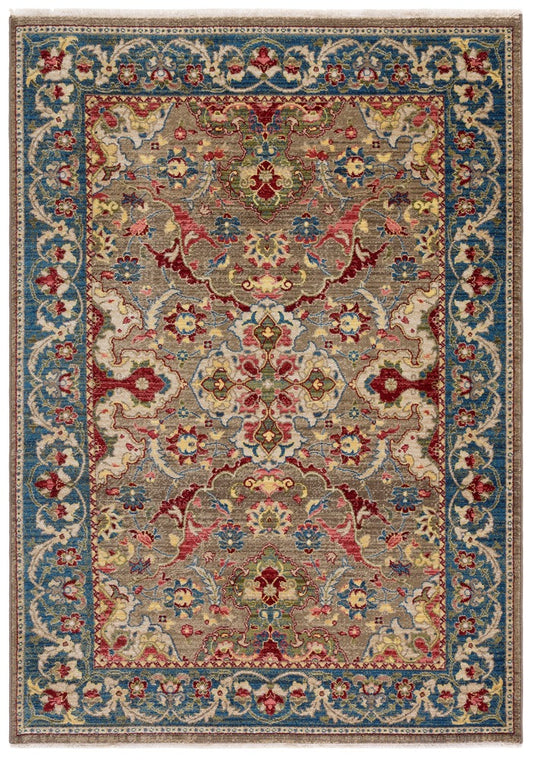 Safavieh - Kashan 307E Taupe Blue - 11" X 15" - KSN307E-1115 view 1