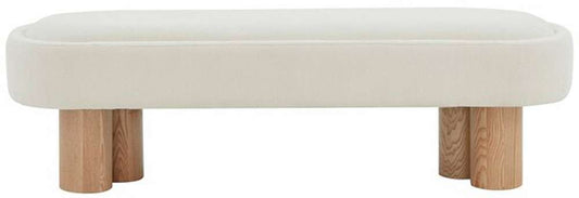 Safavieh - Couture - Katianna Boucle Bench - Ivory - Natural - SFV5080A veiw 1