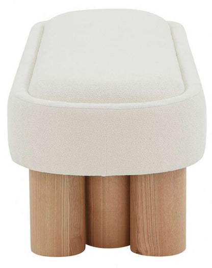 Safavieh - Couture - Katianna Boucle Bench - Ivory - Natural - SFV5080A veiw 4