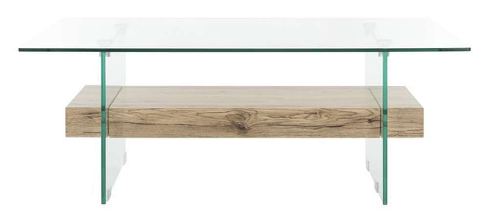 Safavieh - Kayley Coffee Table - Natural - Glass - COF7004A veiw 1