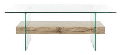 Safavieh - Kayley Coffee Table - Natural - Glass - COF7004A veiw 1