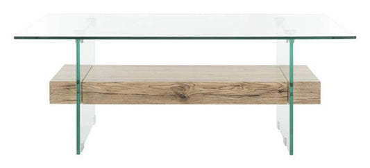 Safavieh - Kayley Coffee Table - Natural - Glass - COF7004A veiw 1
