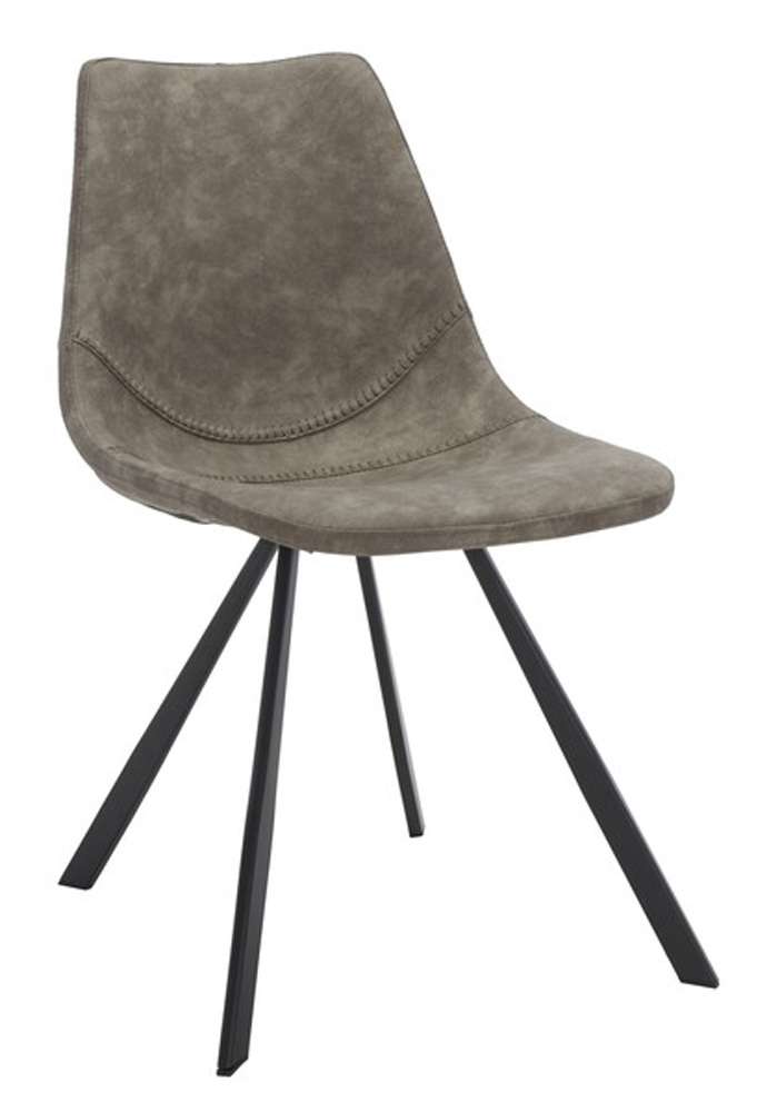 Safavieh - Kayne Dining Chair - Grey - Black  (Set of 2) - DCH3010A-SET2 veiw 3