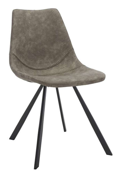 Safavieh - Kayne Dining Chair - Grey - Black  (Set of 2) - DCH3010A-SET2 veiw 3