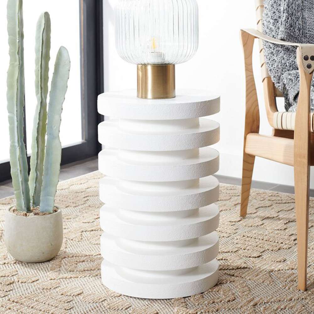 Safavieh - Kaysar Accent Table - White - ACC9706C veiw 2