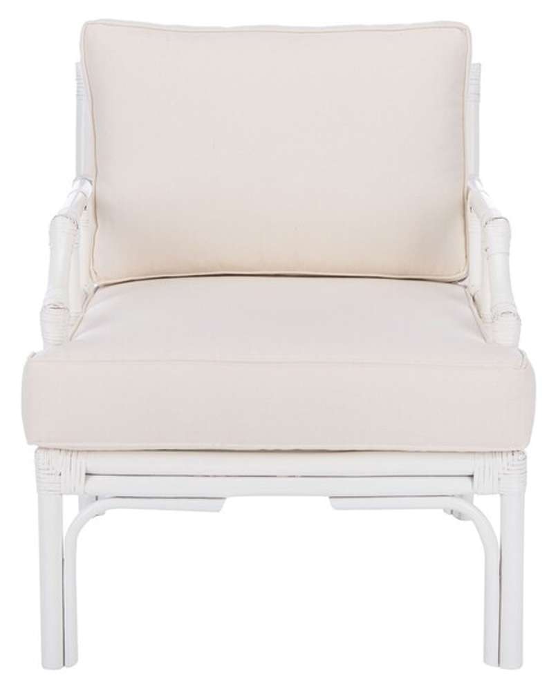 Safavieh - Kazumi Accent Chair W/ Cushion - White - White - ACH6508A veiw 1
