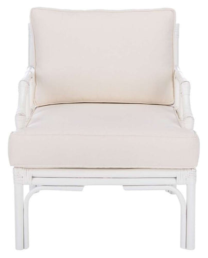 Safavieh - Kazumi Accent Chair W/ Cushion - White - White - ACH6508A veiw 1