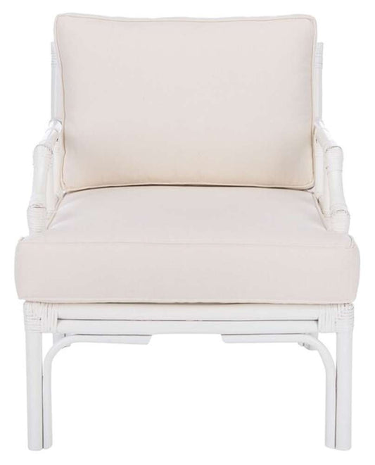 Safavieh - Kazumi Accent Chair W/ Cushion - White - White - ACH6508A veiw 1