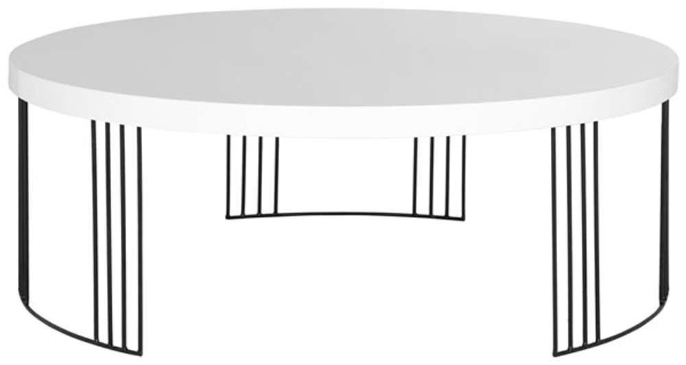 Safavieh - Keelin Coffee Table - White - Black - FOX4200A veiw 1