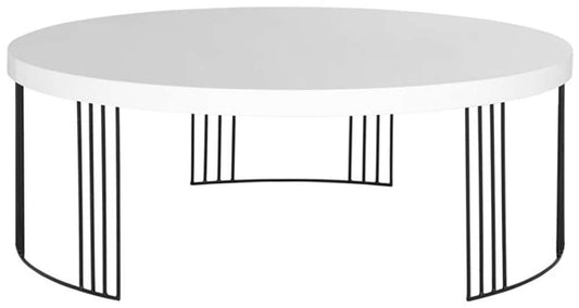 Safavieh - Keelin Coffee Table - White - Black - FOX4200A veiw 1