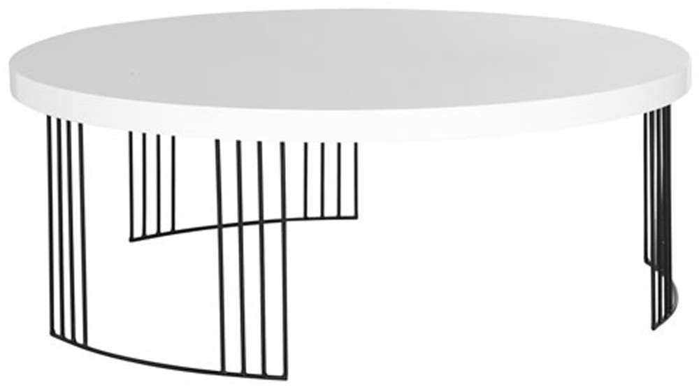 Safavieh - Keelin Coffee Table - White - Black - FOX4200A veiw 3