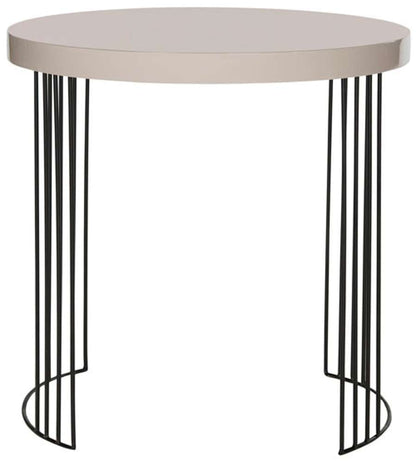 Safavieh - Kelly End Table - Taupe - Black - FOX4201C veiw 1