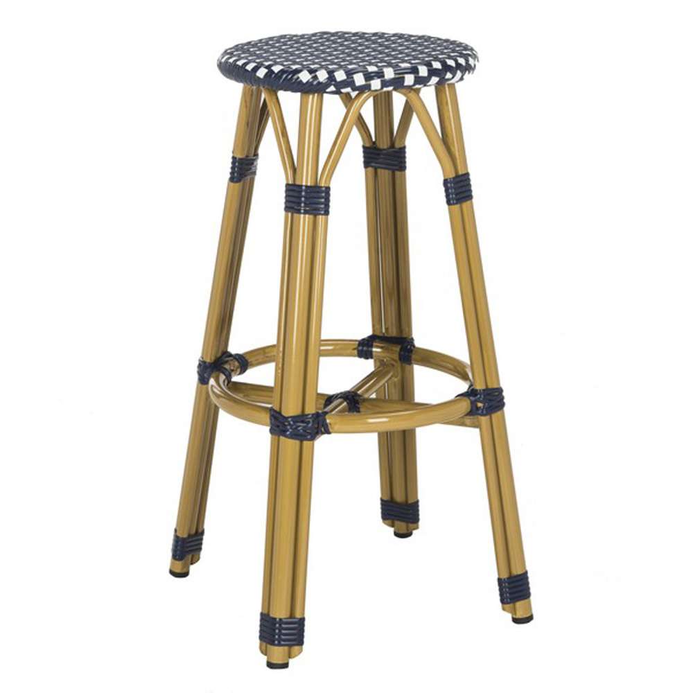 Safavieh - Kelsey Counter Stool - Navy - White - PAT4018A veiw 3