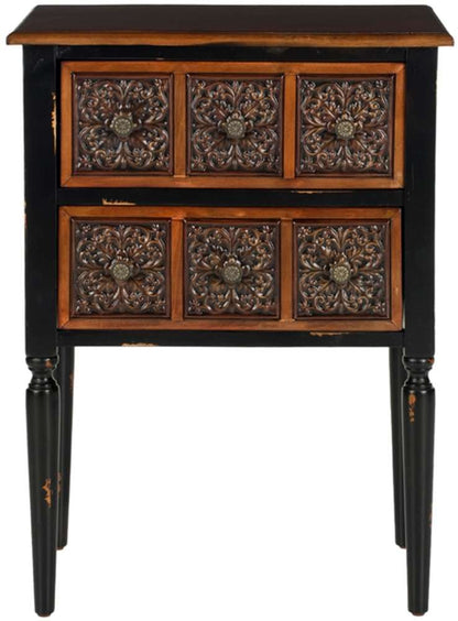 Safavieh - Kenneth Chairside Chest - Dark Brown - AMH4052A veiw 1
