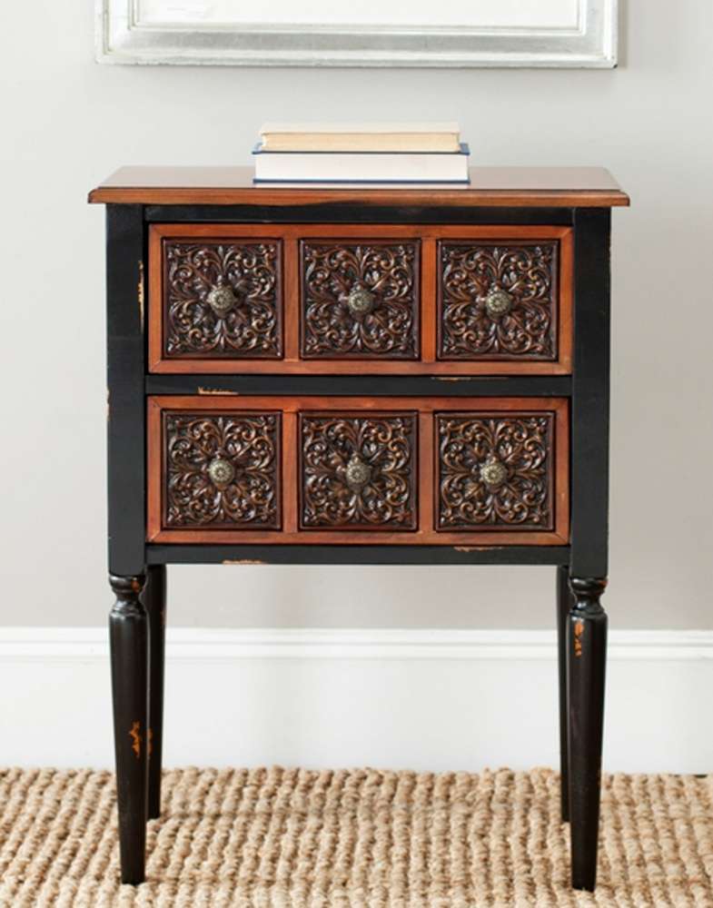 Safavieh - Kenneth Chairside Chest - Dark Brown - AMH4052A veiw 2