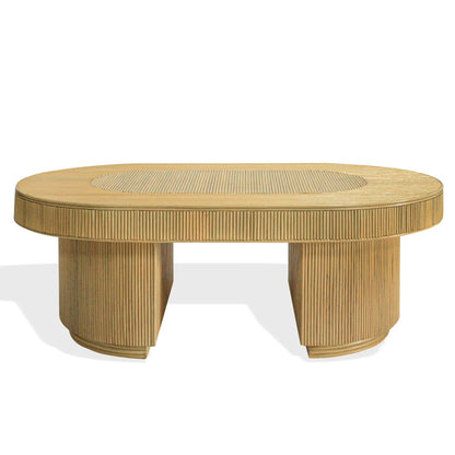 Safavieh - Kenzo Rattan Oval Coffee Table / Natural - CWK4007A view 1