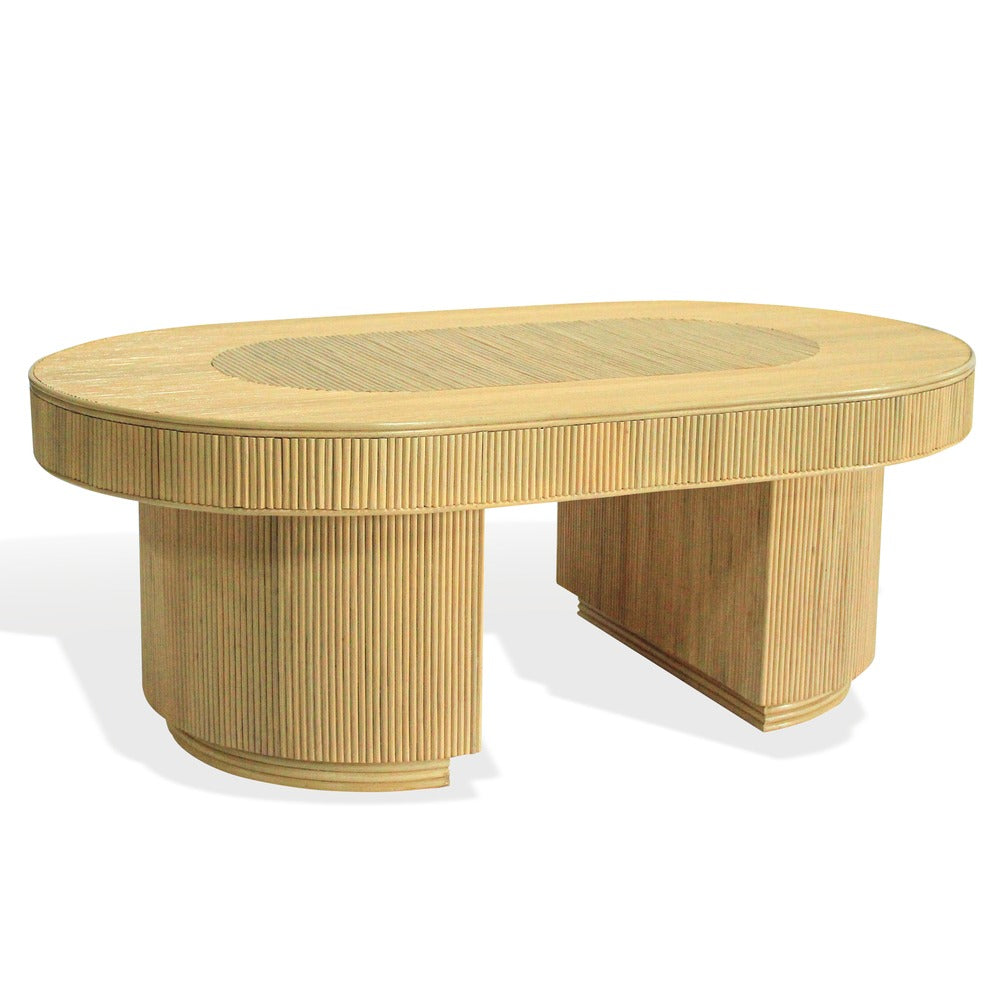 Safavieh - Kenzo Rattan Oval Coffee Table / Natural - CWK4007A view 2