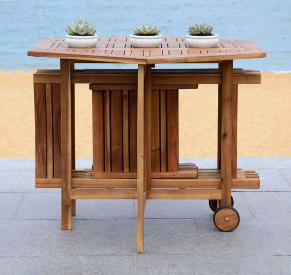 Safavieh - Kerman Table/Chair Set - Natural - PAT7000A veiw 3