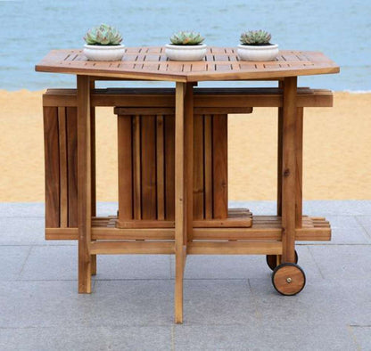 Safavieh - Kerman Table/Chair Set - Natural - PAT7000A veiw 3