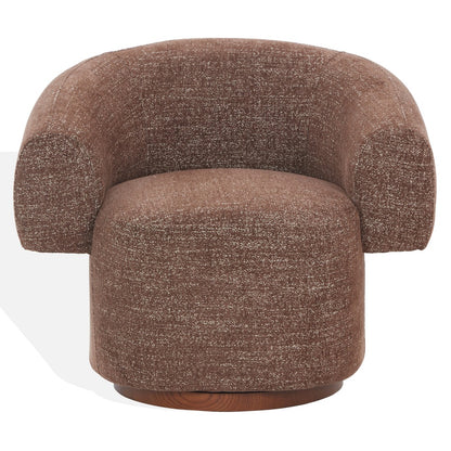 Safavieh - Kerriann Barrel Back Swivel Chair / Dark Brown - SFV4886B view 1