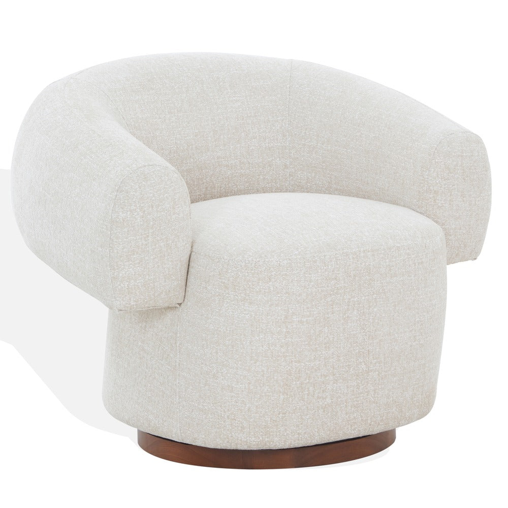 Safavieh - Kerriann Barrel Back Swivel Chair / Taupe - SFV4886A view 3