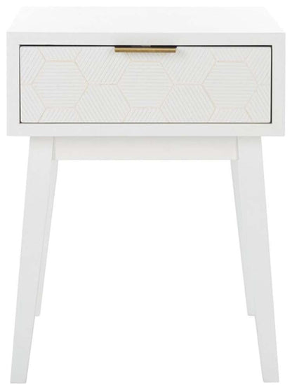 Safavieh - Keya 1 Drawer Accent Table - White - ACC6601A veiw 1