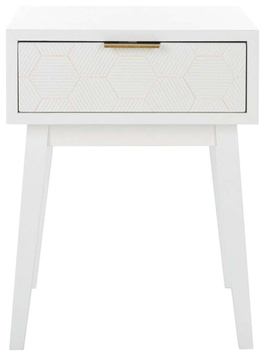 Safavieh - Keya 1 Drawer Accent Table - White - ACC6601A veiw 1