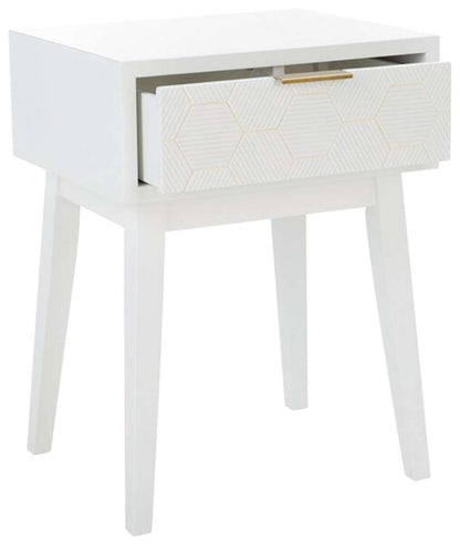 Safavieh - Keya 1 Drawer Accent Table - White - ACC6601A veiw 4