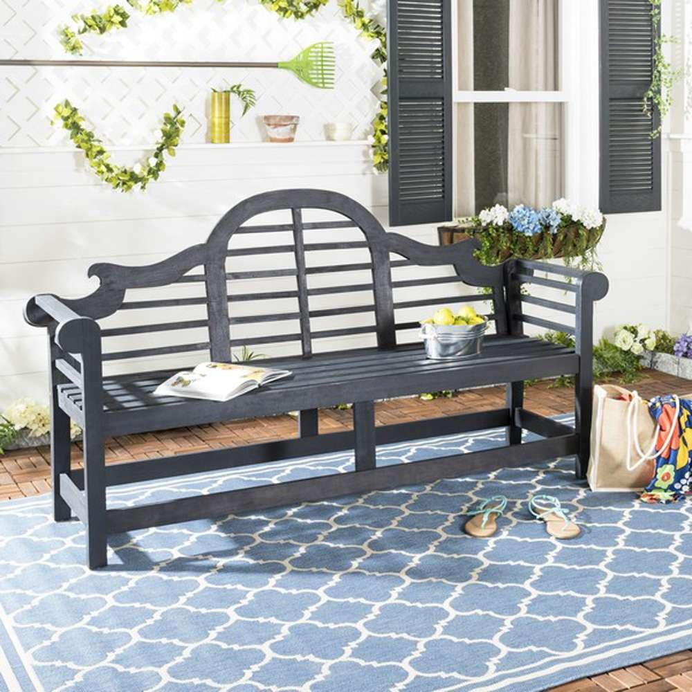Safavieh - Khara Bench - Dark Slate Gray - PAT6705K veiw 2