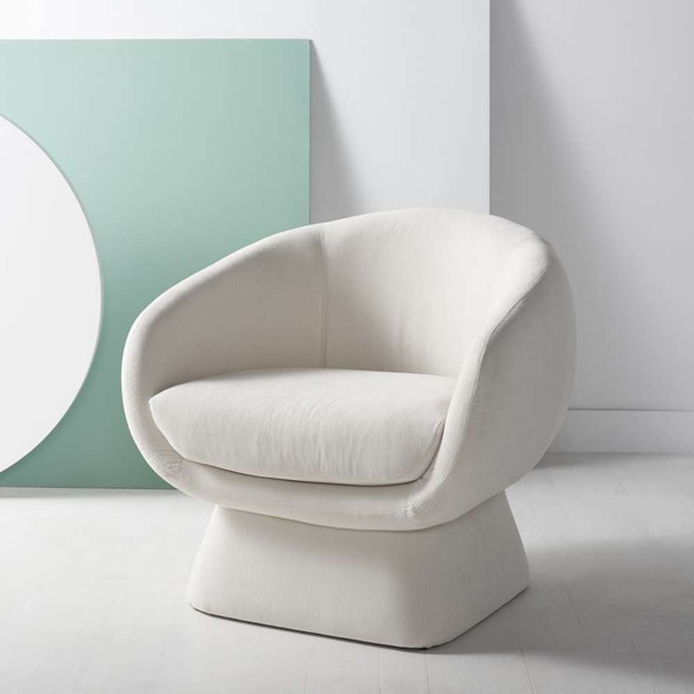 Safavieh - Couture - Kiana Modern Accent Chair - Creme - SFV4527D veiw 3
