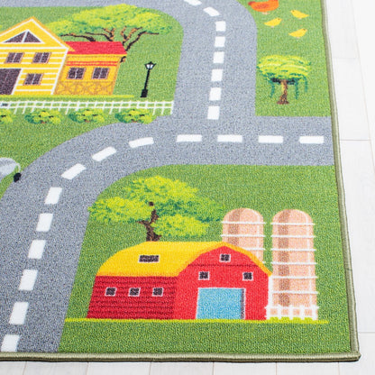 Safavieh - Kids Playhouse 235Y Dark Green / Light Grey - 9" X 12" - KPH235Y-9 view 3