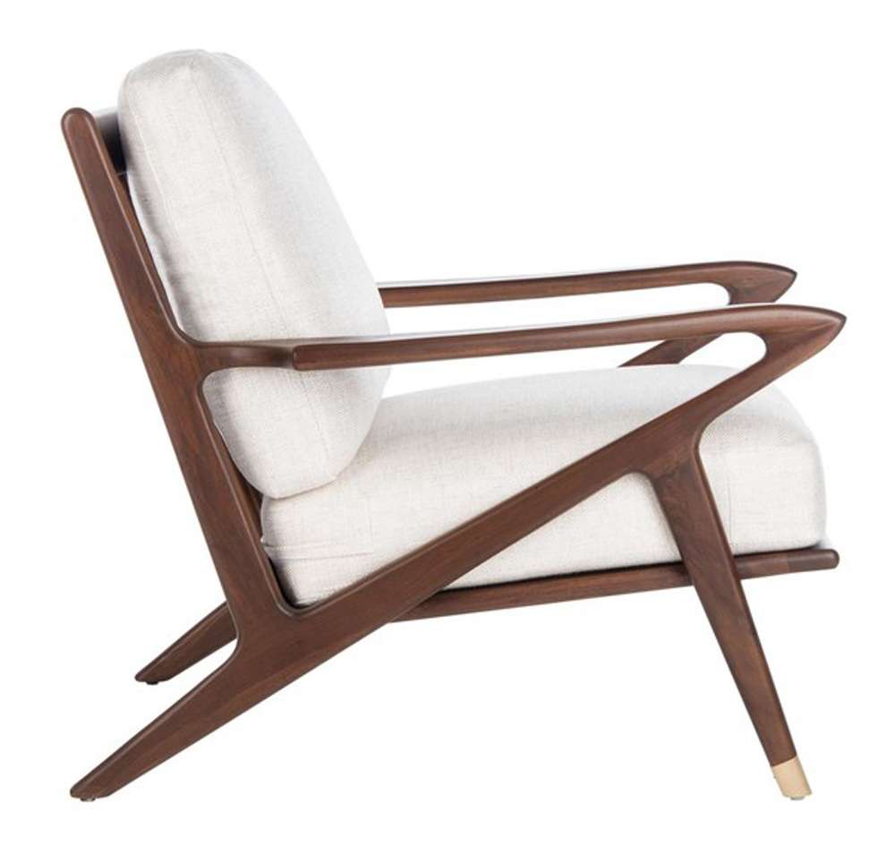 Safavieh - Couture - Killian Mid-Century Chair - Cream - SFV9015A veiw 4
