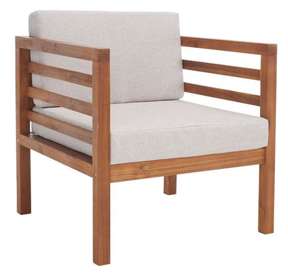 Safavieh - Kinnell Outdoor Armchair - Natural - Light Grey - PAT7301E veiw 4