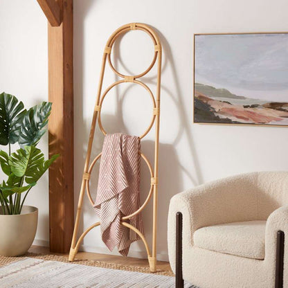Safavieh - Kino 3 Tier Towel Hanger - Natural - STG6501A veiw 2