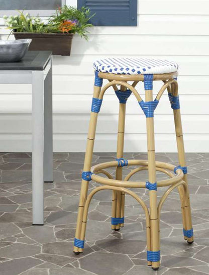 Safavieh - Kipnuk Barstool - Blue - White - FOX5211A veiw 2