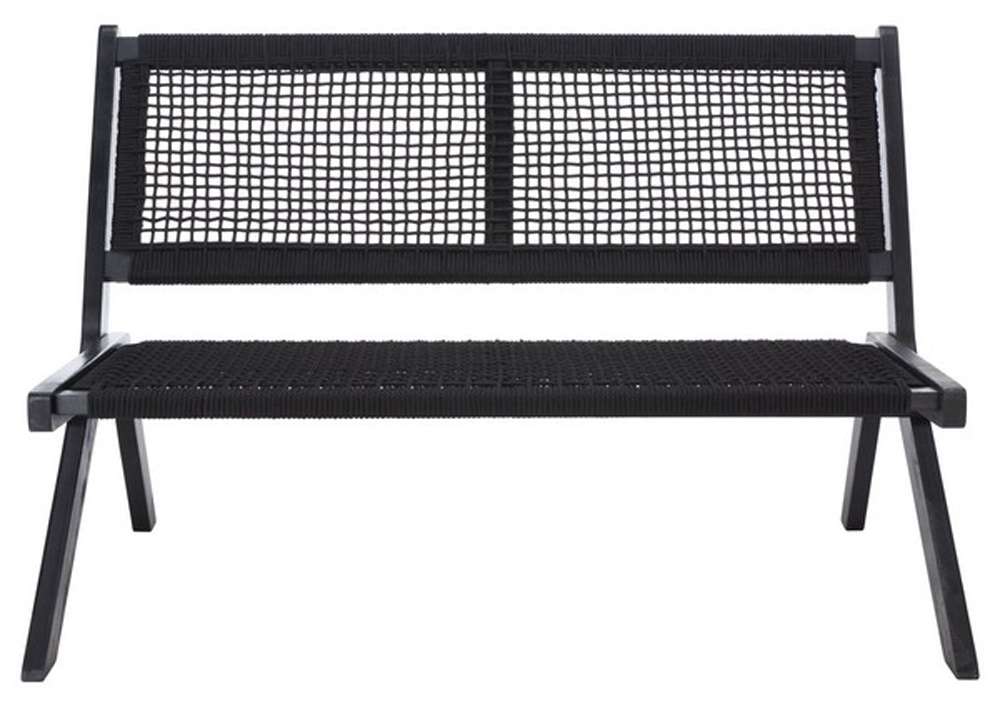 Safavieh - Kobina Outdoor Bench - Black - Black - PAT7304C veiw 1