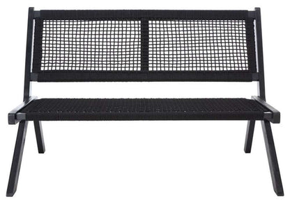 Safavieh - Kobina Outdoor Bench - Black - Black - PAT7304C veiw 1