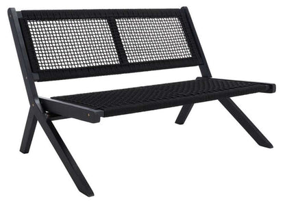 Safavieh - Kobina Outdoor Bench - Black - Black - PAT7304C veiw 4