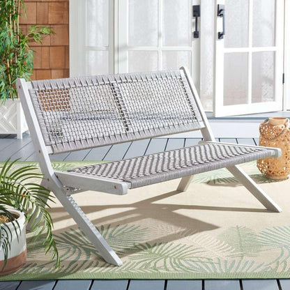 Safavieh - Kobina Outdoor Bench - Grey - Grey - PAT7304B veiw 3