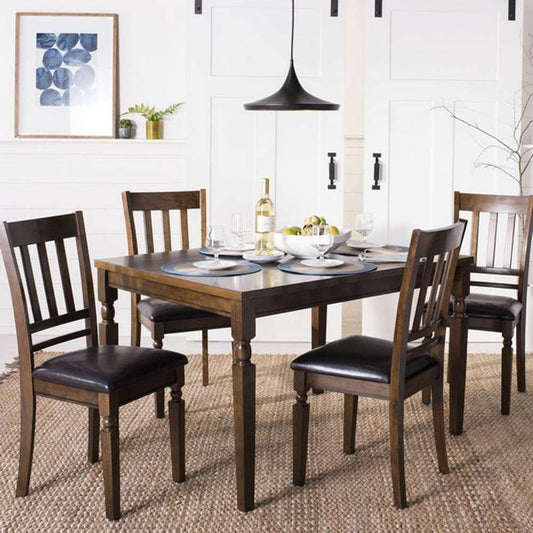 Safavieh - Kodiak 5 Piece Dining Set - Light Oak - DNS9204A veiw 1