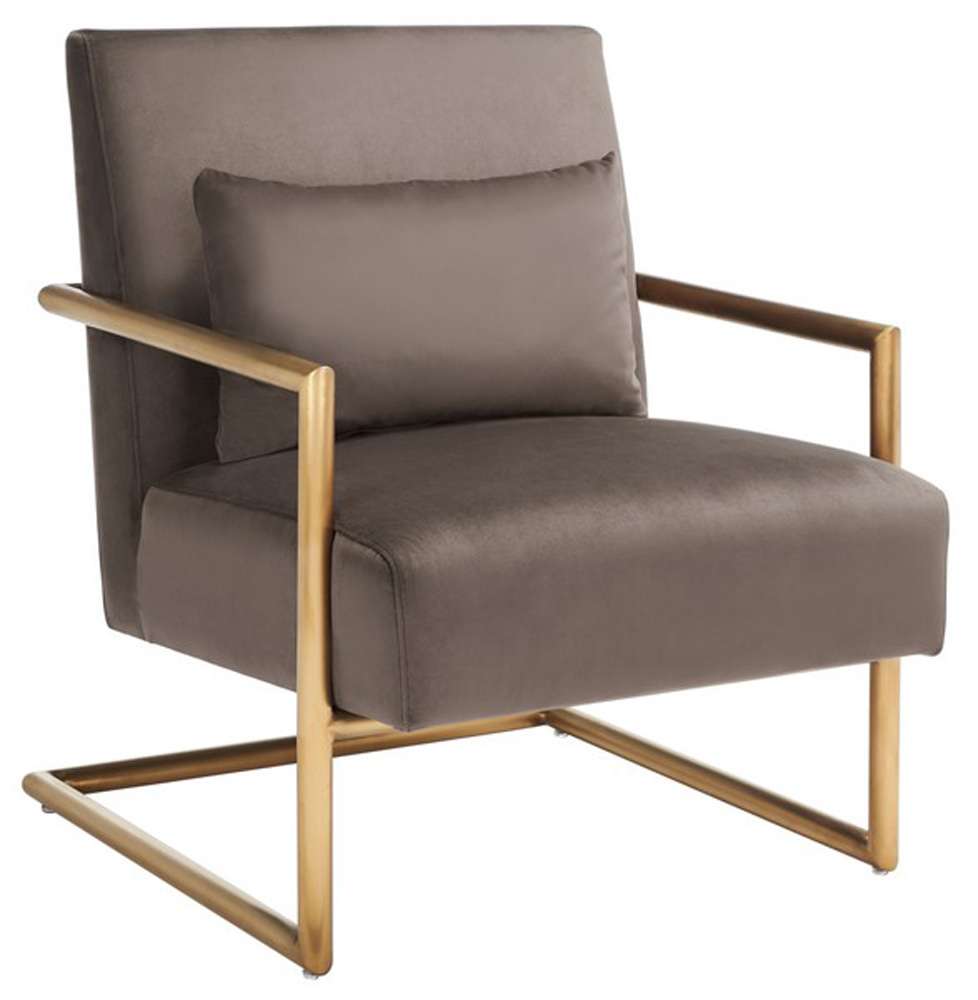 Safavieh - Konomi Arm Chair - Dark Taupe - ACH5204A veiw 3