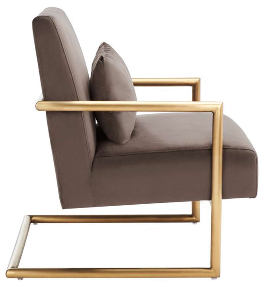 Safavieh - Konomi Arm Chair - Dark Taupe - ACH5204A veiw 4