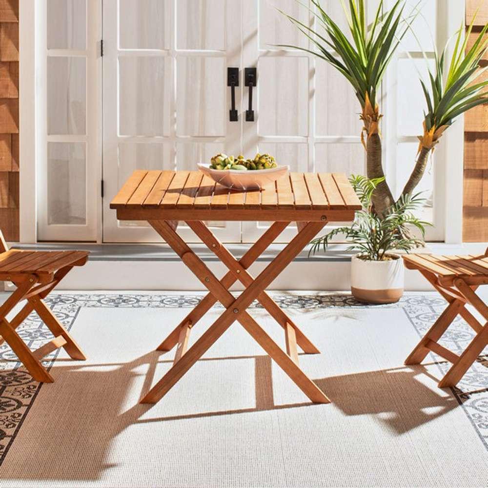 Safavieh - Kresler Folding Table - Natural - PAT7058A veiw 3