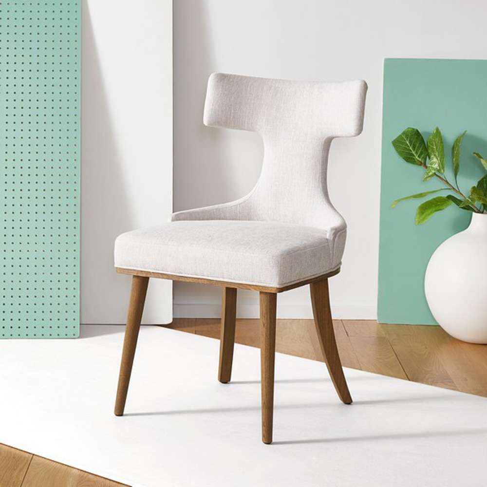 Safavieh - Couture - Krisalyn Linen Dining Chair - Taupe - SFV5028A veiw 3
