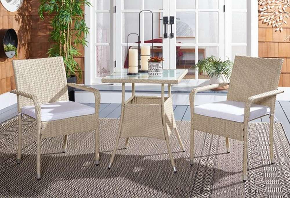 Safavieh - Laban Bistro Set - Beige - White - PAT7718B veiw 2