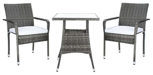Safavieh - Laban Bistro Set - Grey Brown - White - PAT7718C veiw 1
