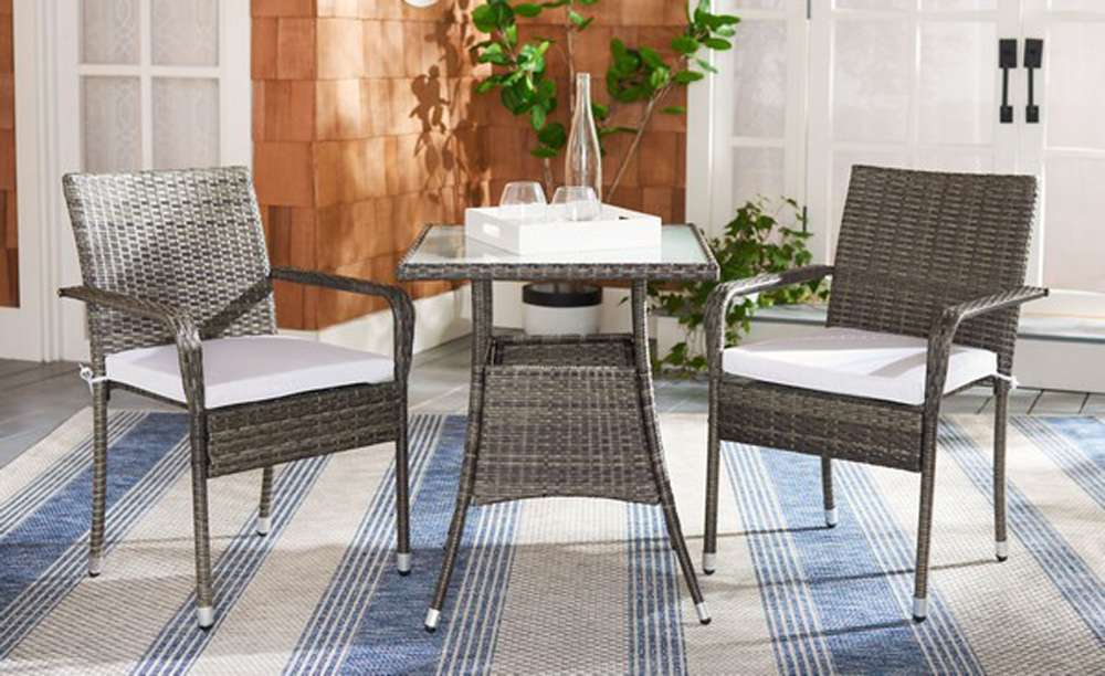 Safavieh - Laban Bistro Set - Grey Brown - White - PAT7718C veiw 2