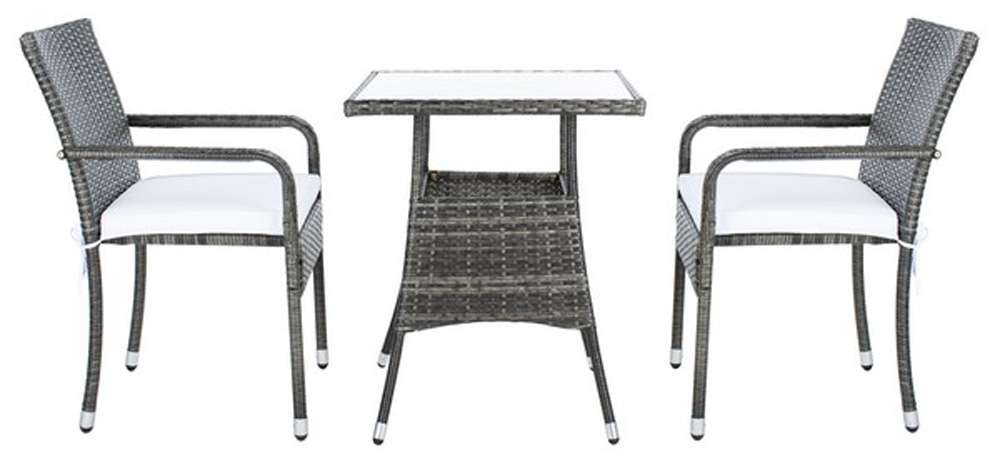 Safavieh - Laban Bistro Set - Grey Brown - White - PAT7718C veiw 3
